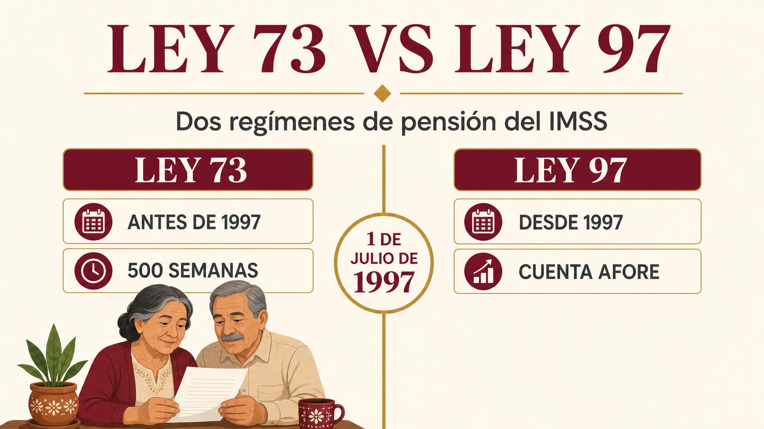 Diferencias entre Ley 73 y Ley 97 del IMSS