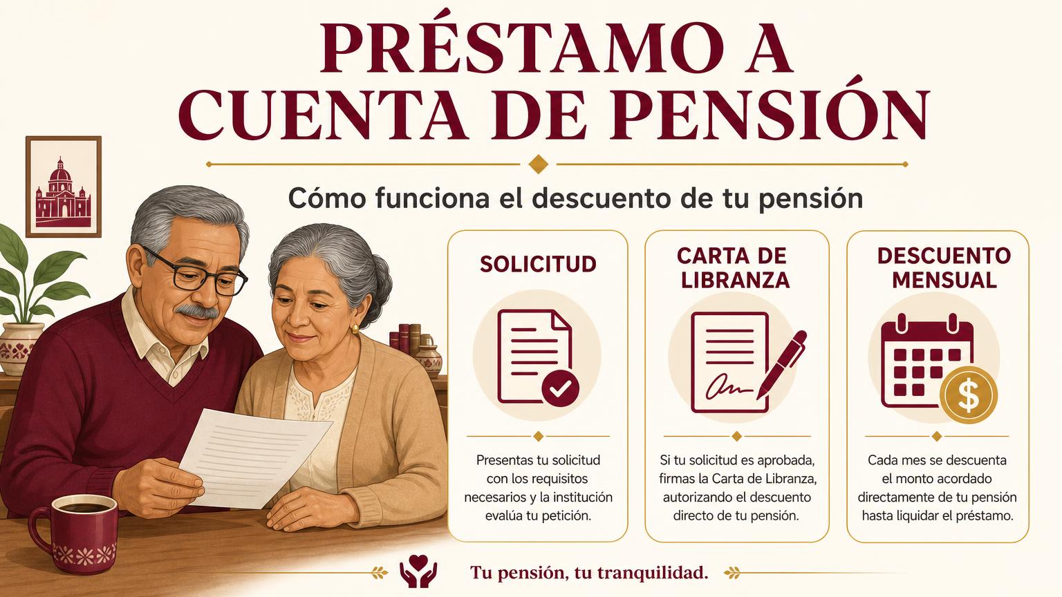 Cómo funciona un préstamo a cuenta de pensión IMSS