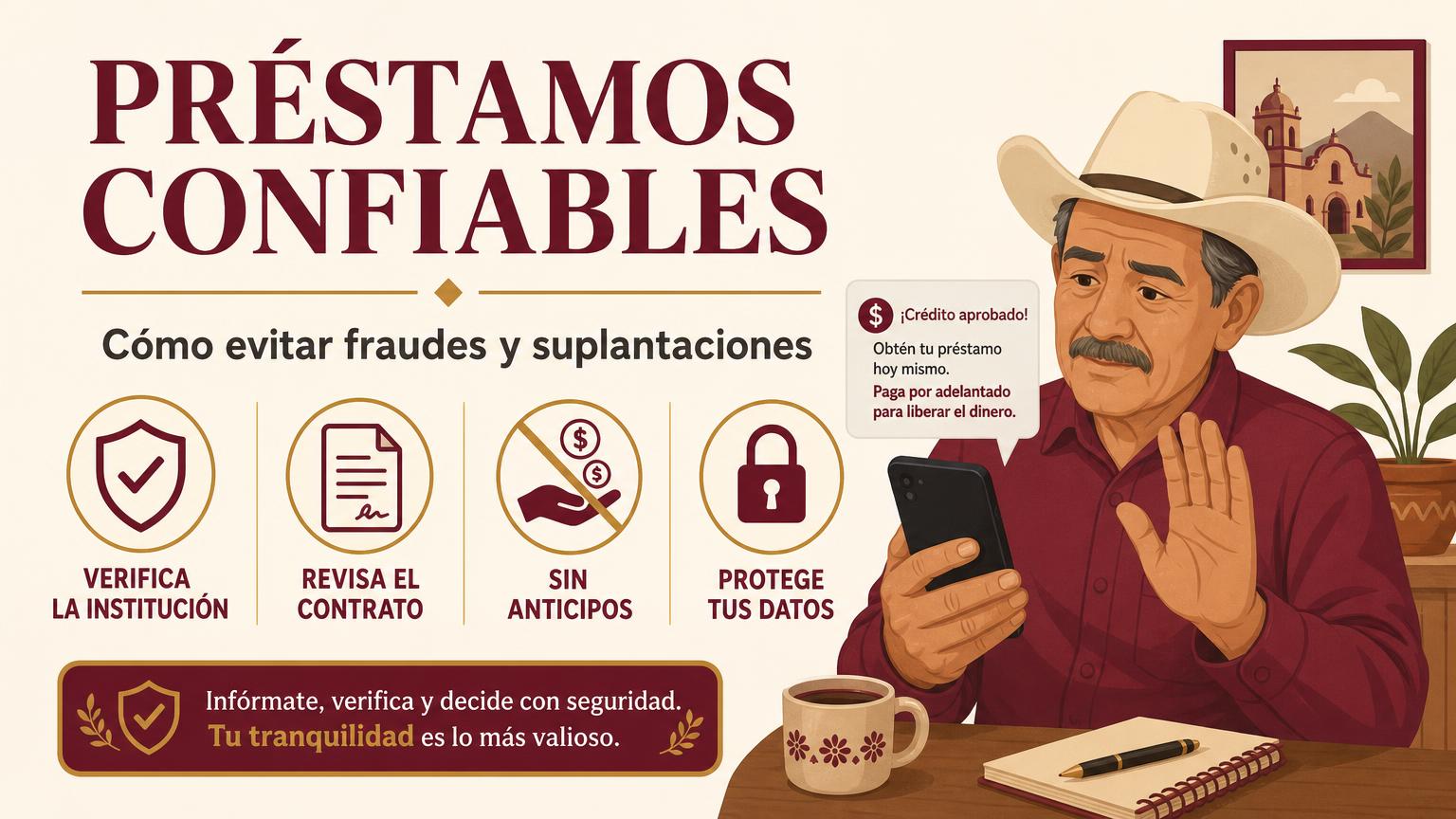 Cómo identificar préstamos confiables para pensionados IMSS y evitar fraudes